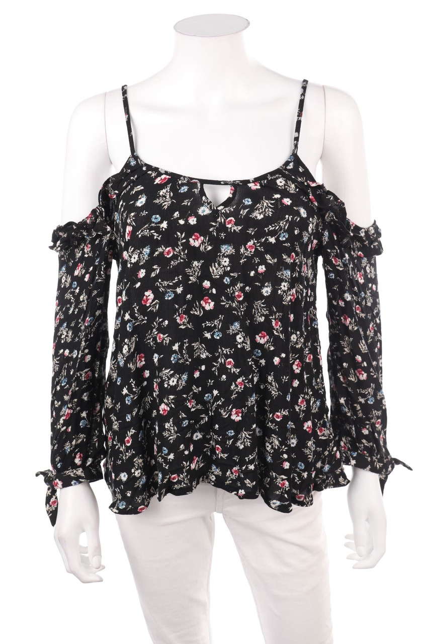 TALLY WEiJL - Cold-Shoulder-Blouse Top - M