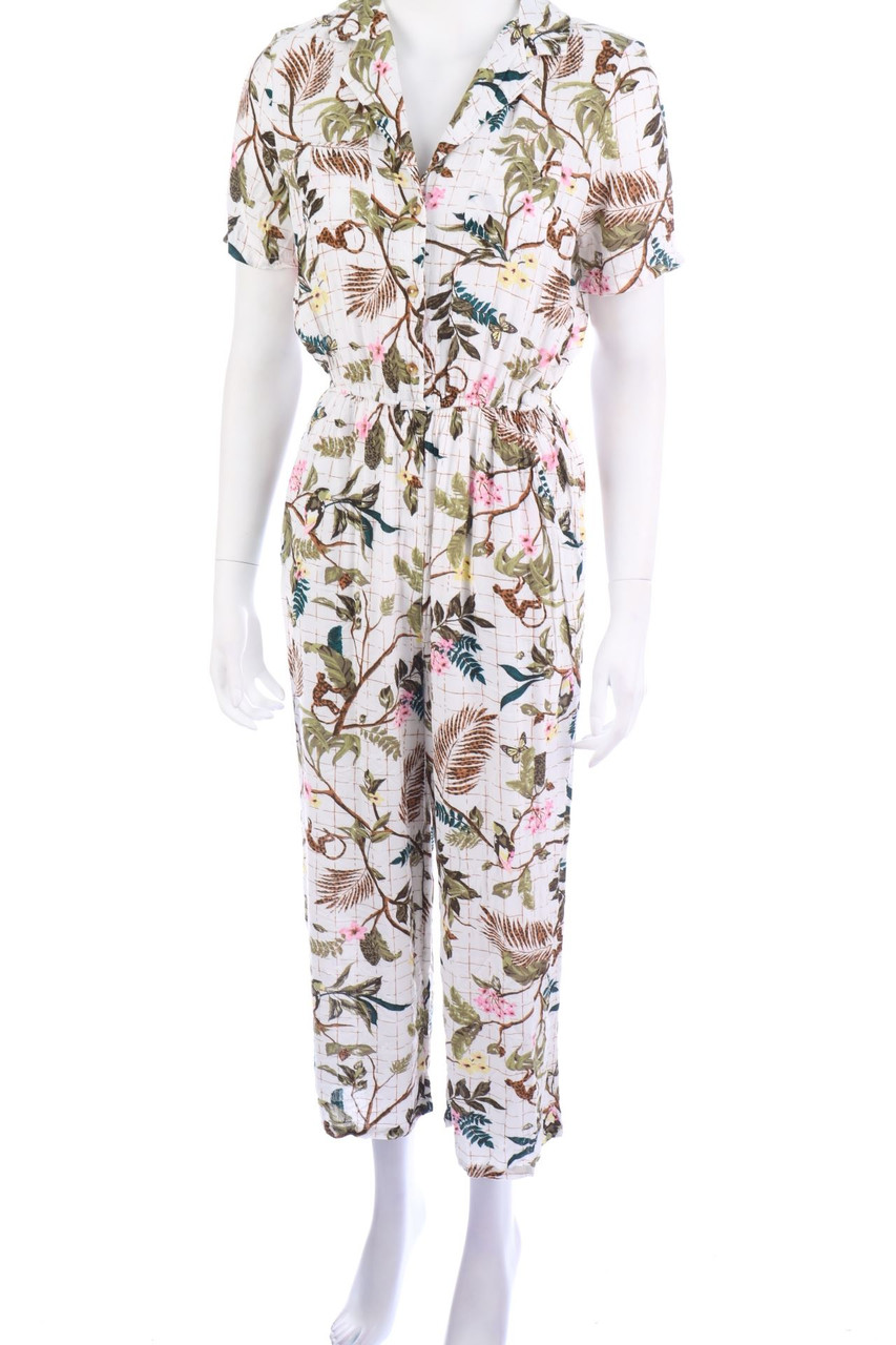 C&A - Jumpsuit mit Tropical Print - S