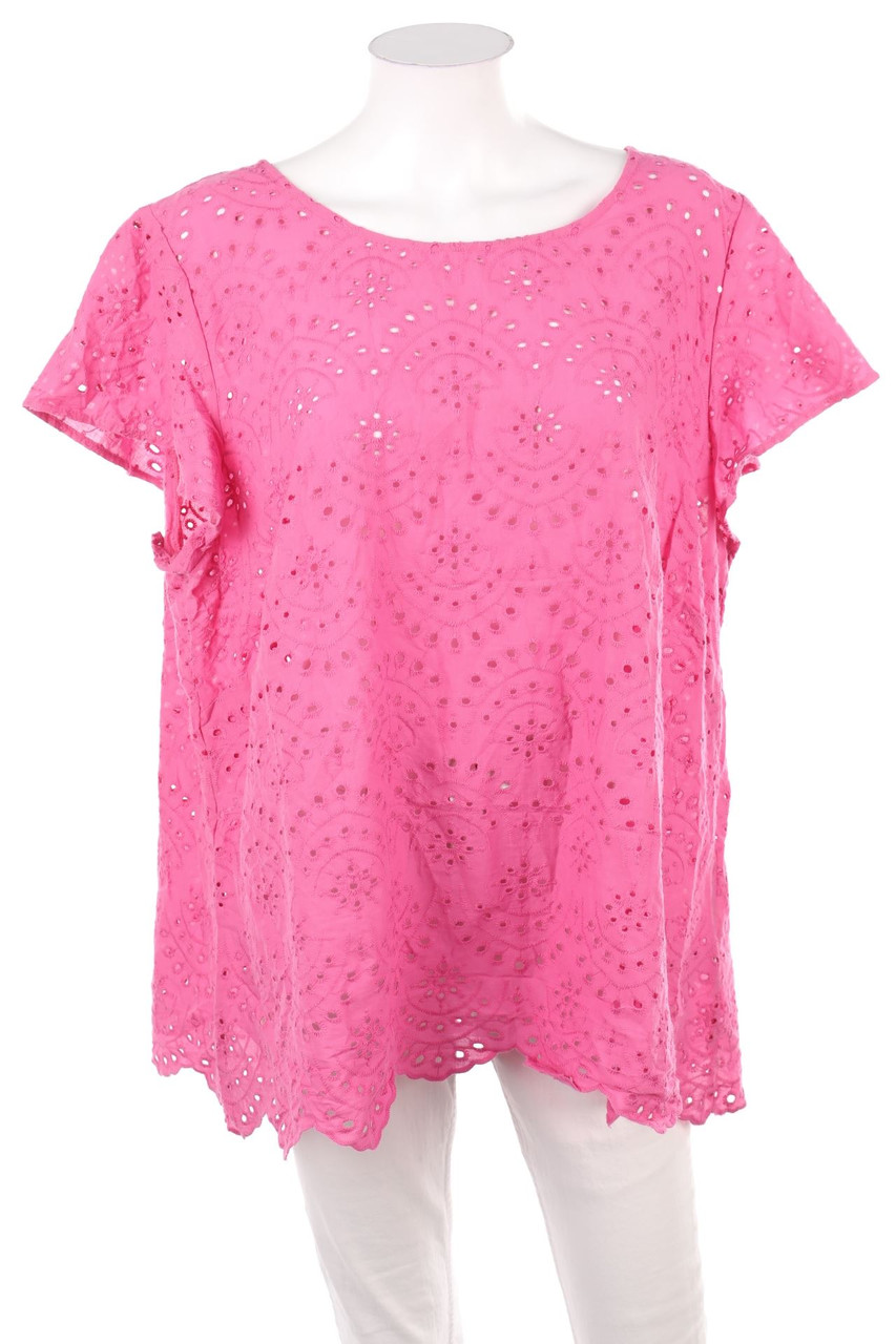 GINA - Kurzarm-Bluse aus Baumwolle - 2XL