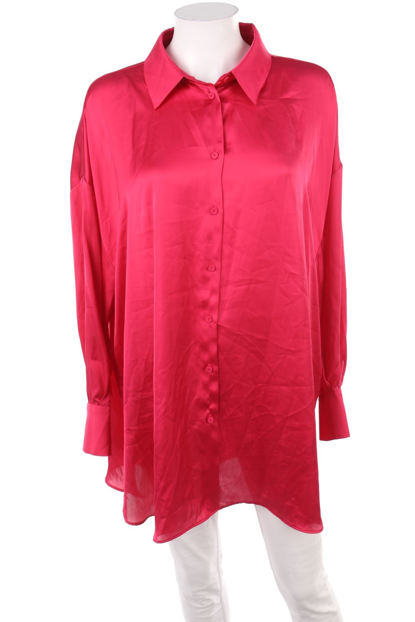 ZARA - Satin-Bluse - XL