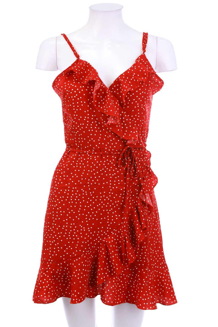 SHEIN - Wickelkleid mit Volants - M