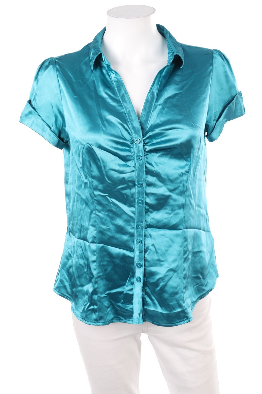 C&A - Satin-Kurzarm-Bluse - M