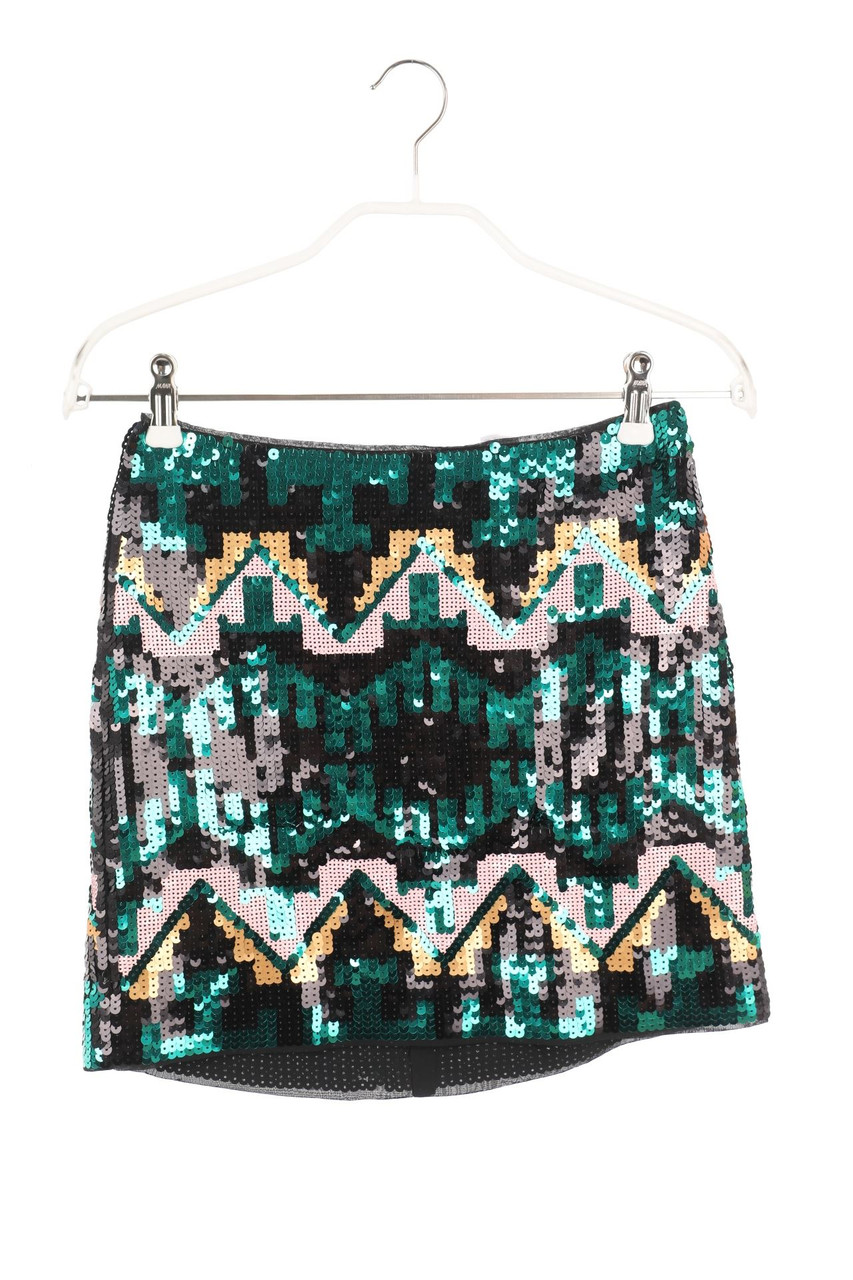 H&M - Party-Minirock mit Pailletten - XXS