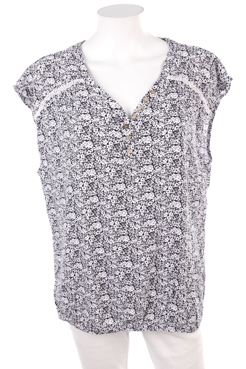 Chicorée - Shortsleeve Blouse, Viscose - XL