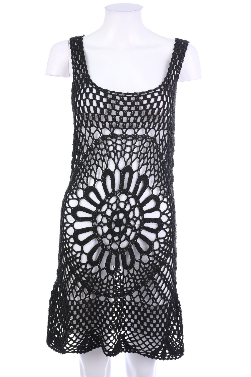 Sublevel - Beach Dress with Open Knit Details - M
