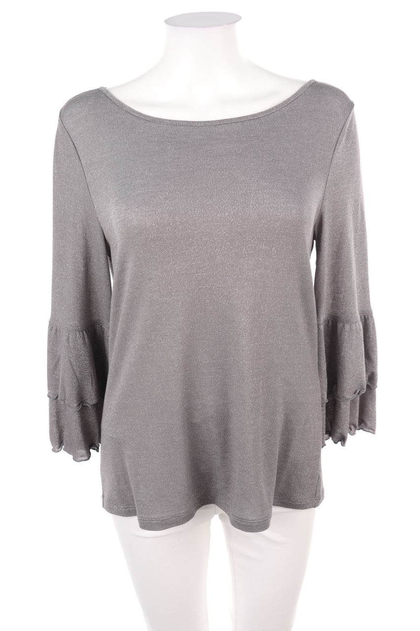 s.Oliver - 3/4-Sleeve Shirt with Metallic Effect - M