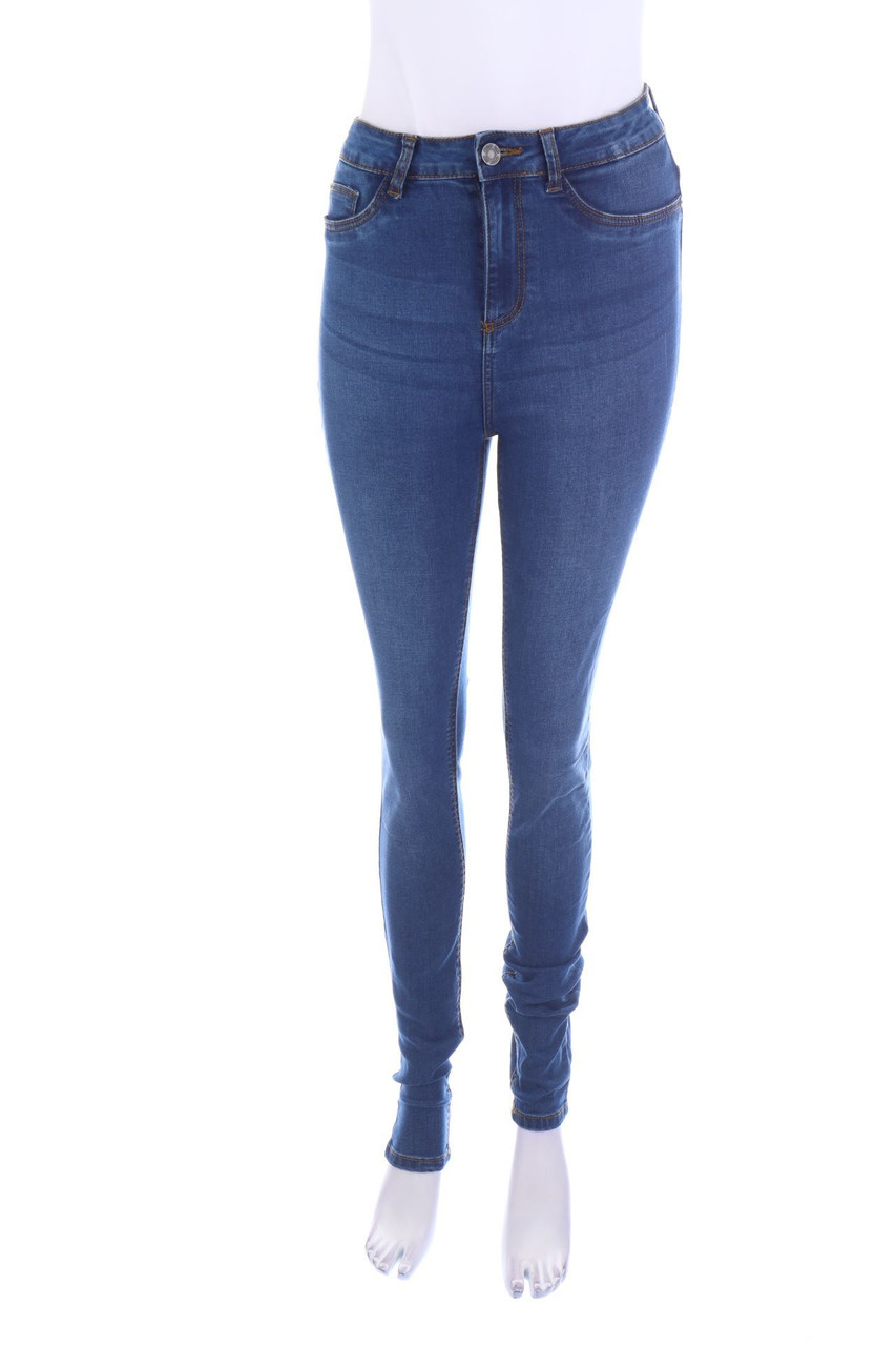 Noisy May - High Waist-Used Look Skinny-Jeans - W28