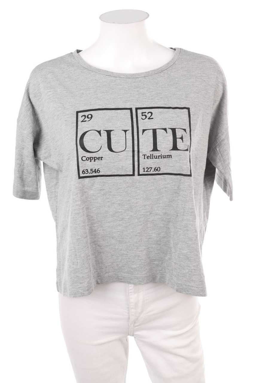 H&M - Kurzarm-Shirt mit Print - L