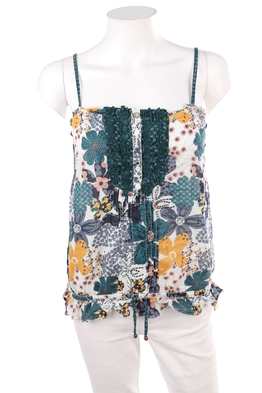 Q/S designed by s.Oliver - Cotton Top with Flower Print - S