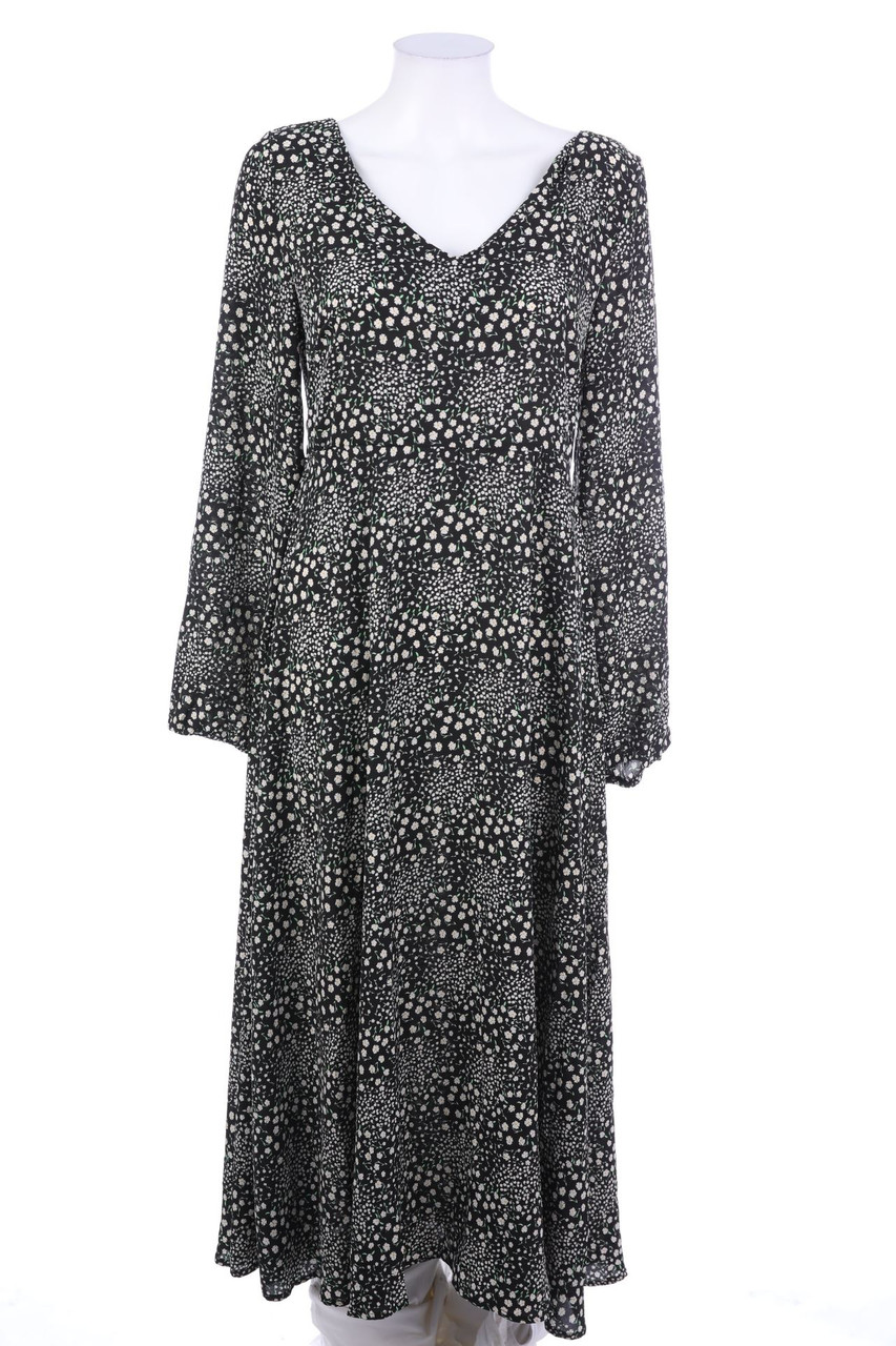 SHEIN - Midikleid mit Blumen-Print - L