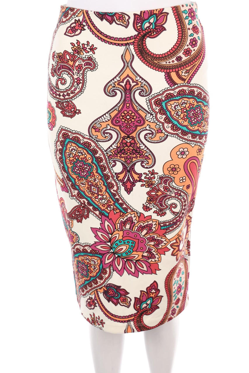 SECONDHAND - Skirt with floral print - S