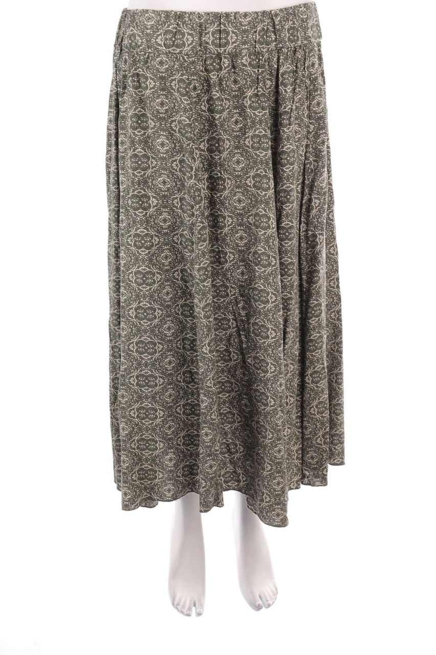 Apricot - Skirt with Ethno Print - L