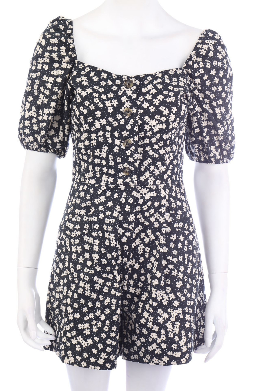 H&M - Playsuit mit Blumen-Print - L