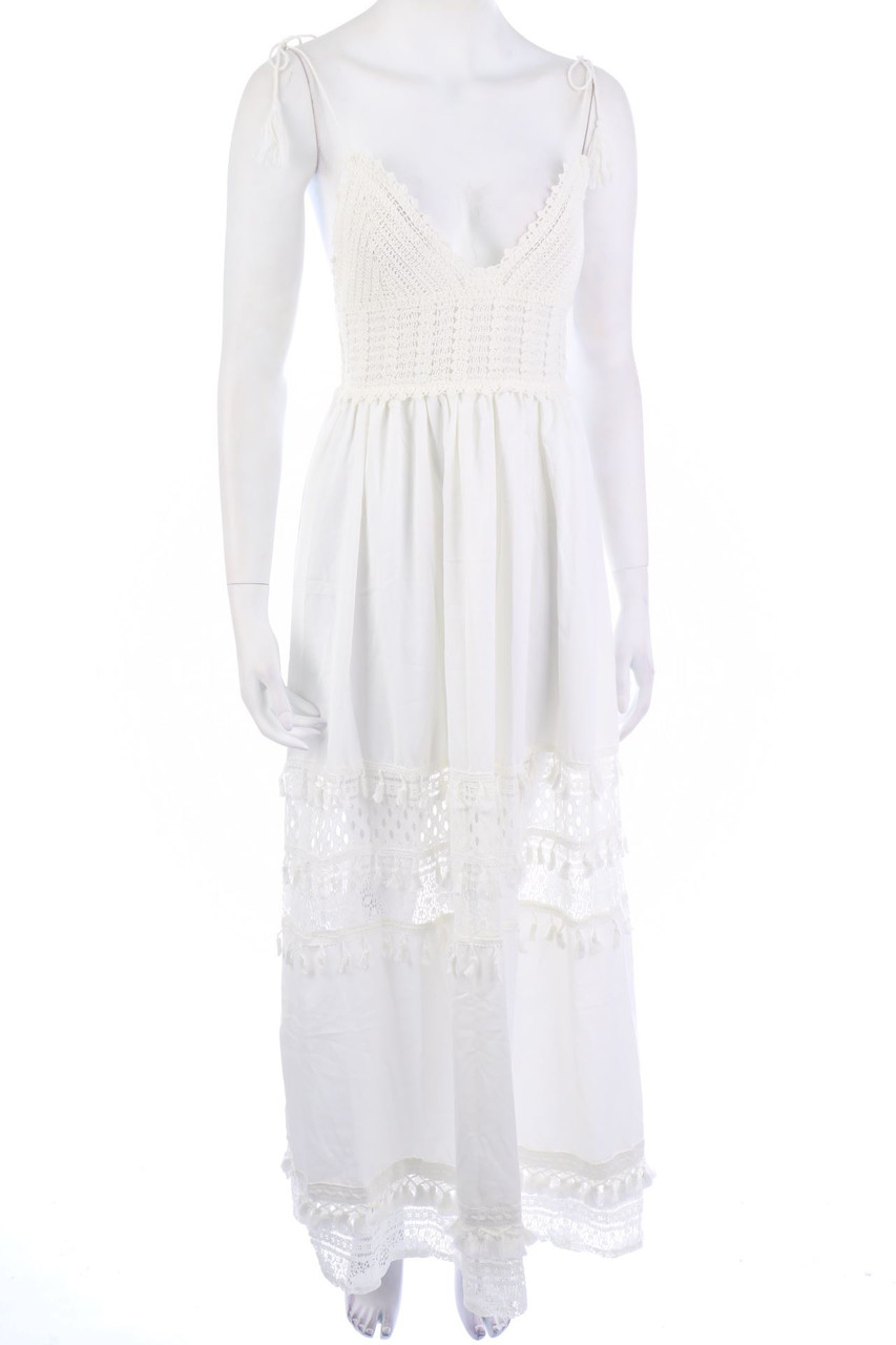 SECONDHAND - Maxi Dress, Boho Style with Lace - 2XL