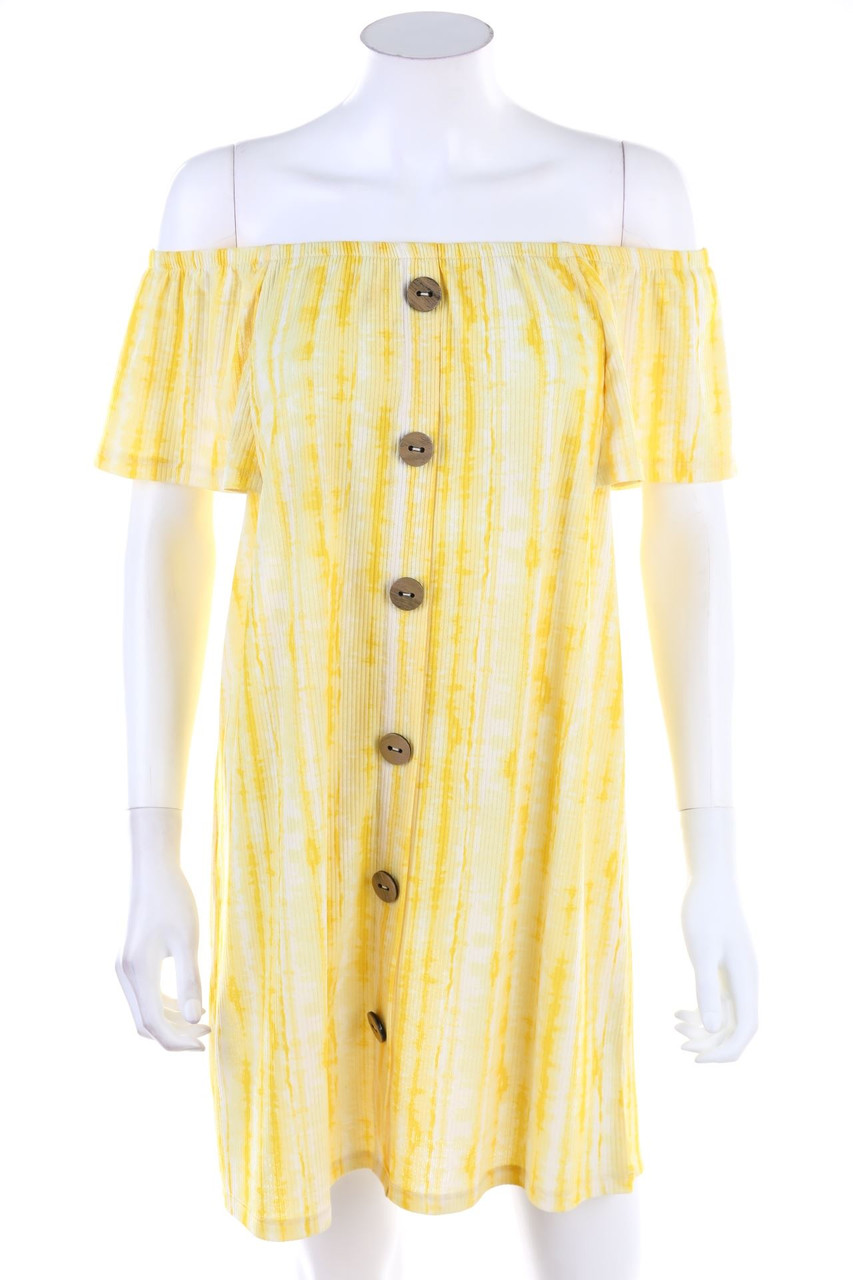 No Label - Carmen-dress with Print - M