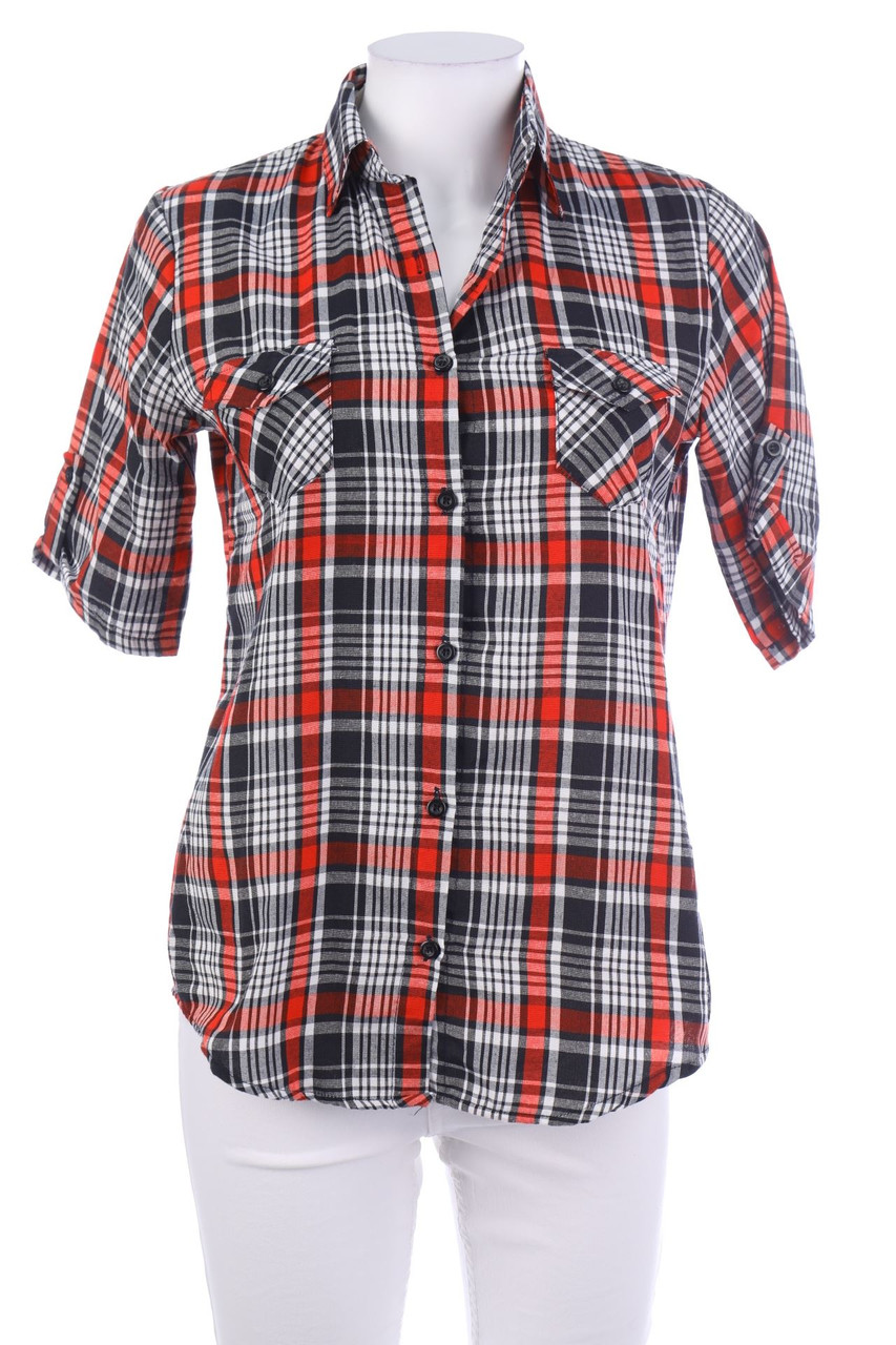 SECONDHAND - Checked Shirt Blouse - L