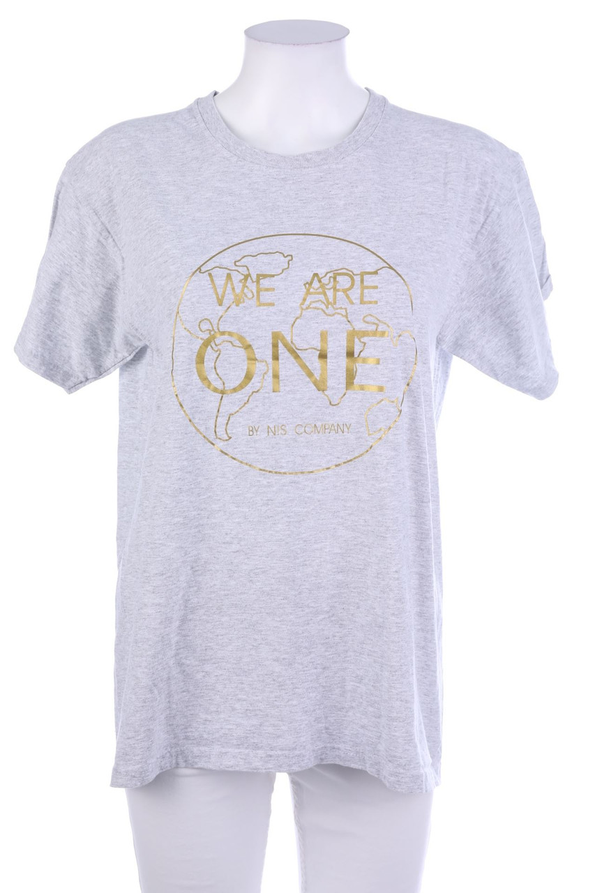 No Label - Shortsleeve-Shirt with Print - M