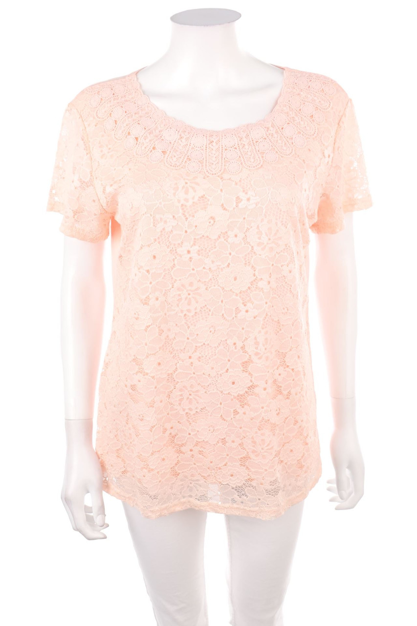 SECONDHAND - Shortsleeve-Shirt, Lace - XL