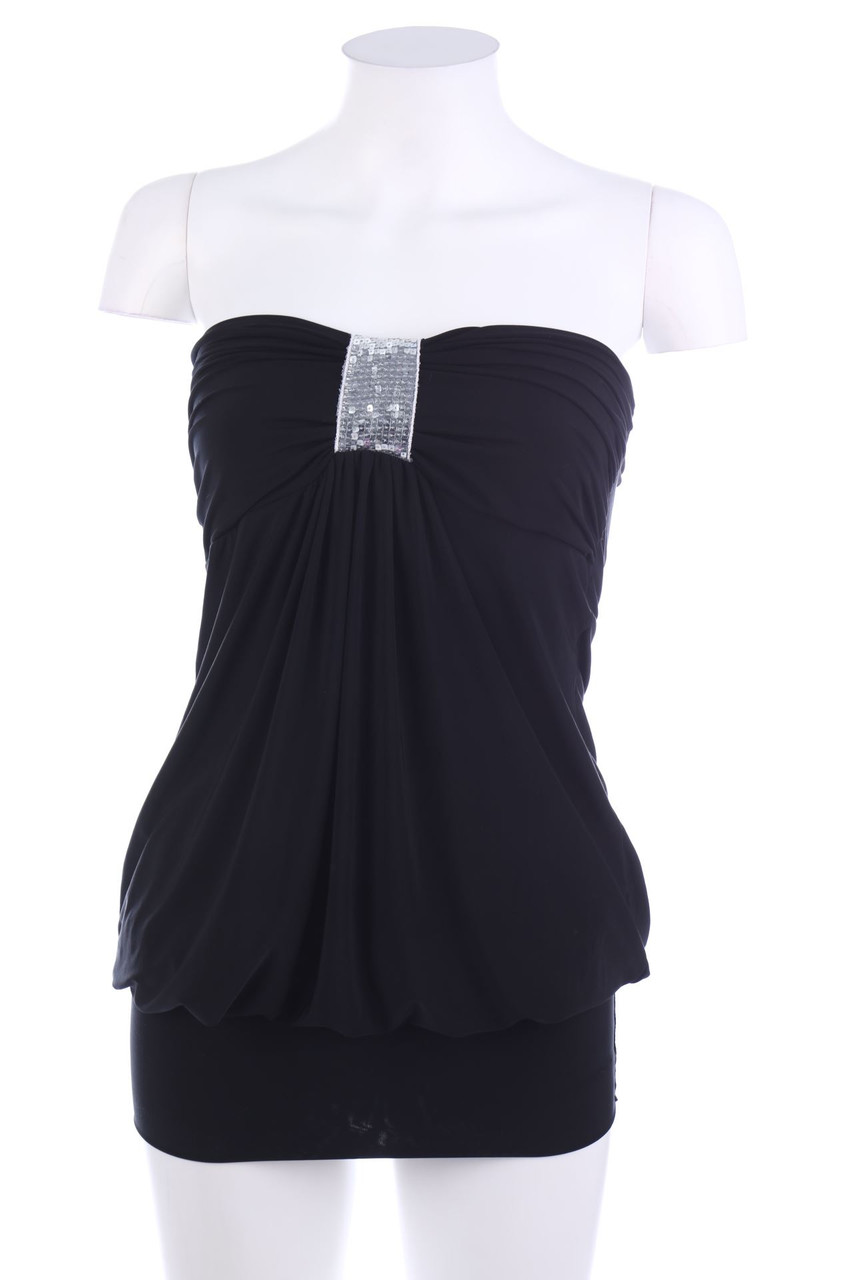 Seventyseven - Party-Bustier-Top mit Pailletten - M