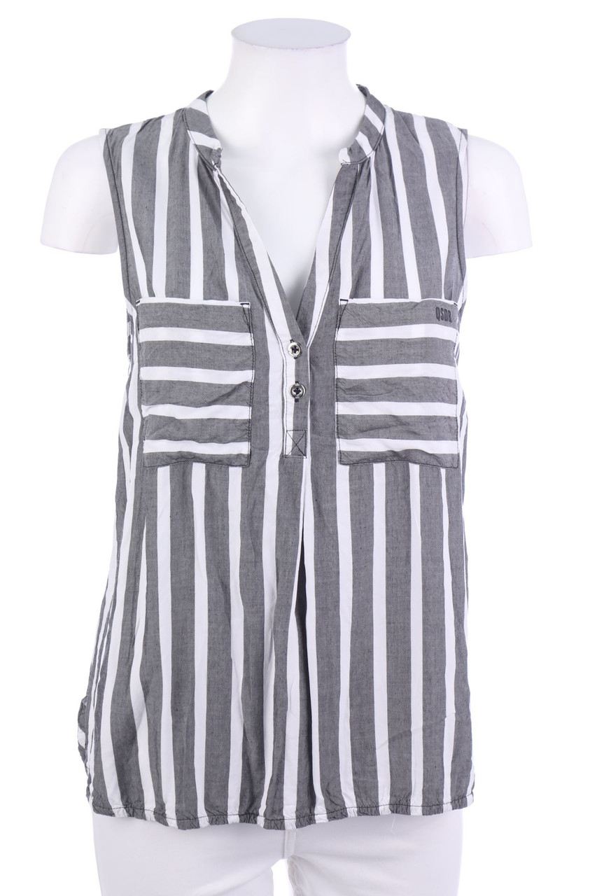 QS by s.Oliver - Blouse Top with Stripes - L