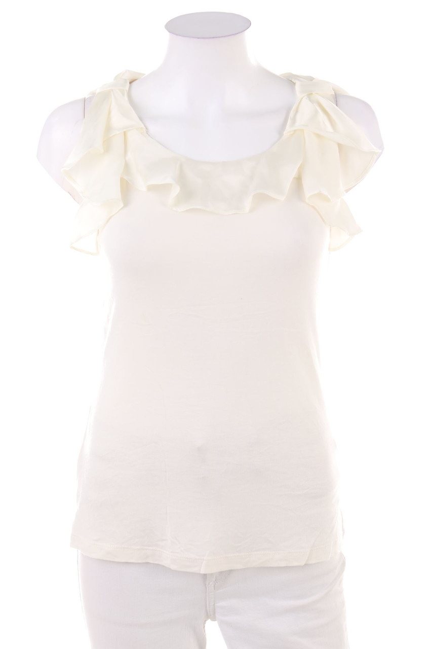 H&M - Top mit Volants aus Viskose - S