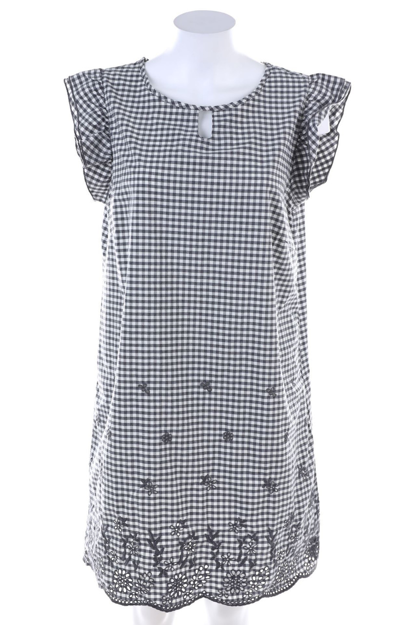 GINA BENOTTI - Checked dress with Eyelet Lace - D 40-42