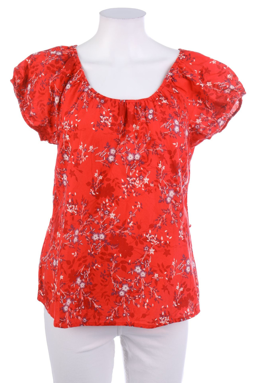 s.Oliver - Shortsleeve Blouse with Flower Print - XL