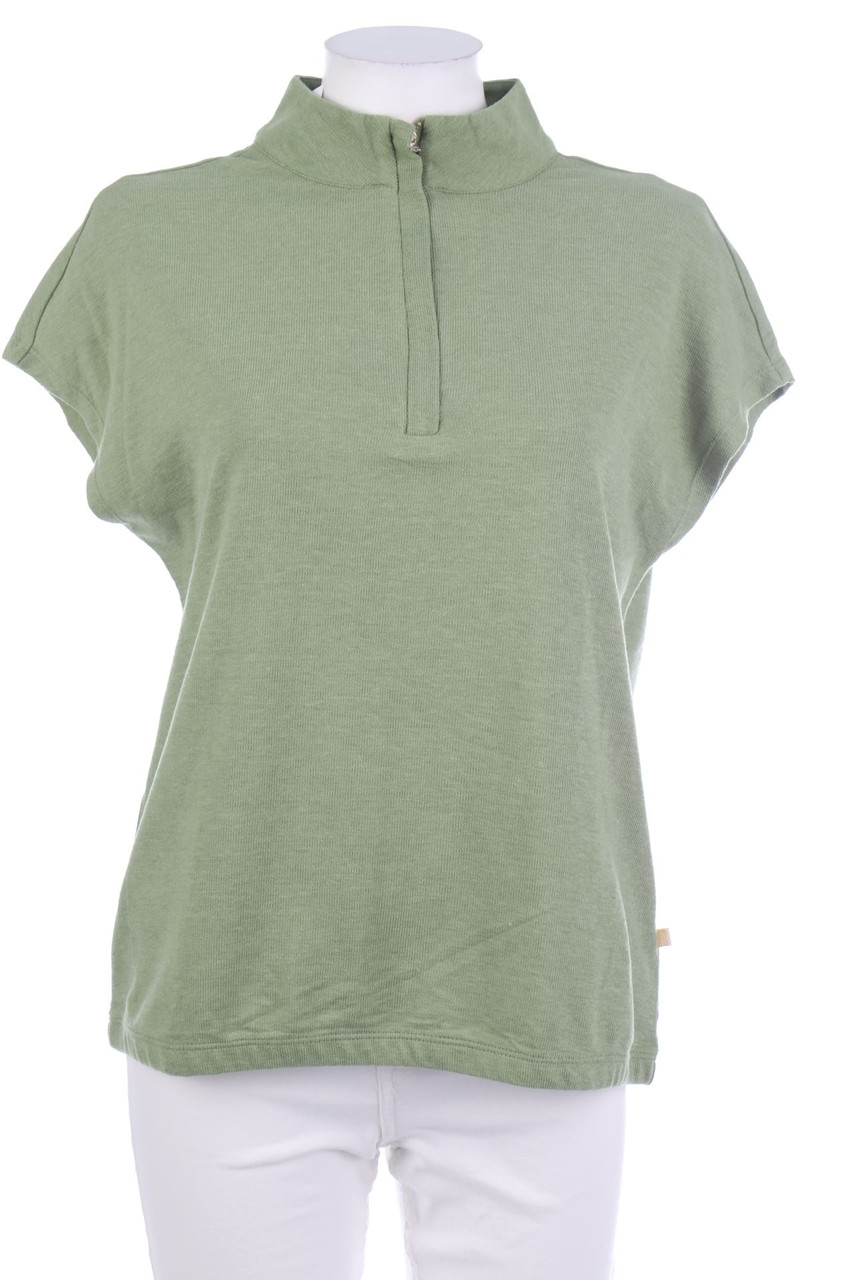 Street One - Kurzarm-Shirt mit Zipper - M