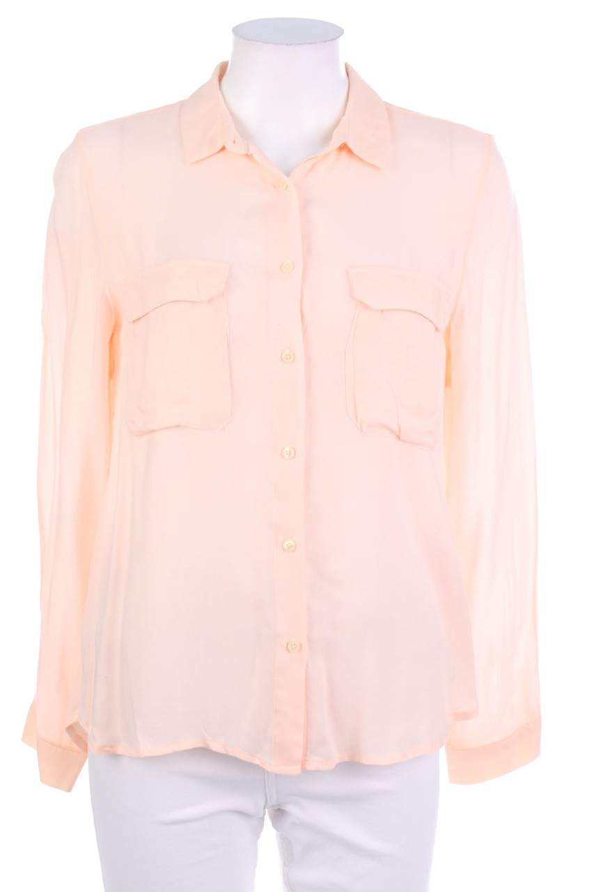 MANGO - Hemd-Bluse mit aufgesetzten Taschen - S