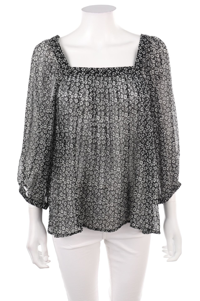 AVANT PREMIERE - Chiffon-Blouse with 3/4 Sleeve with Flower Print - 2XL