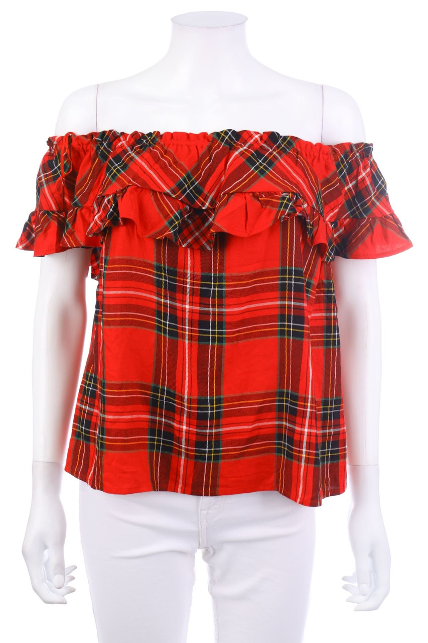 Stradivarius - Carmen-Shortsleeve Blouse - L