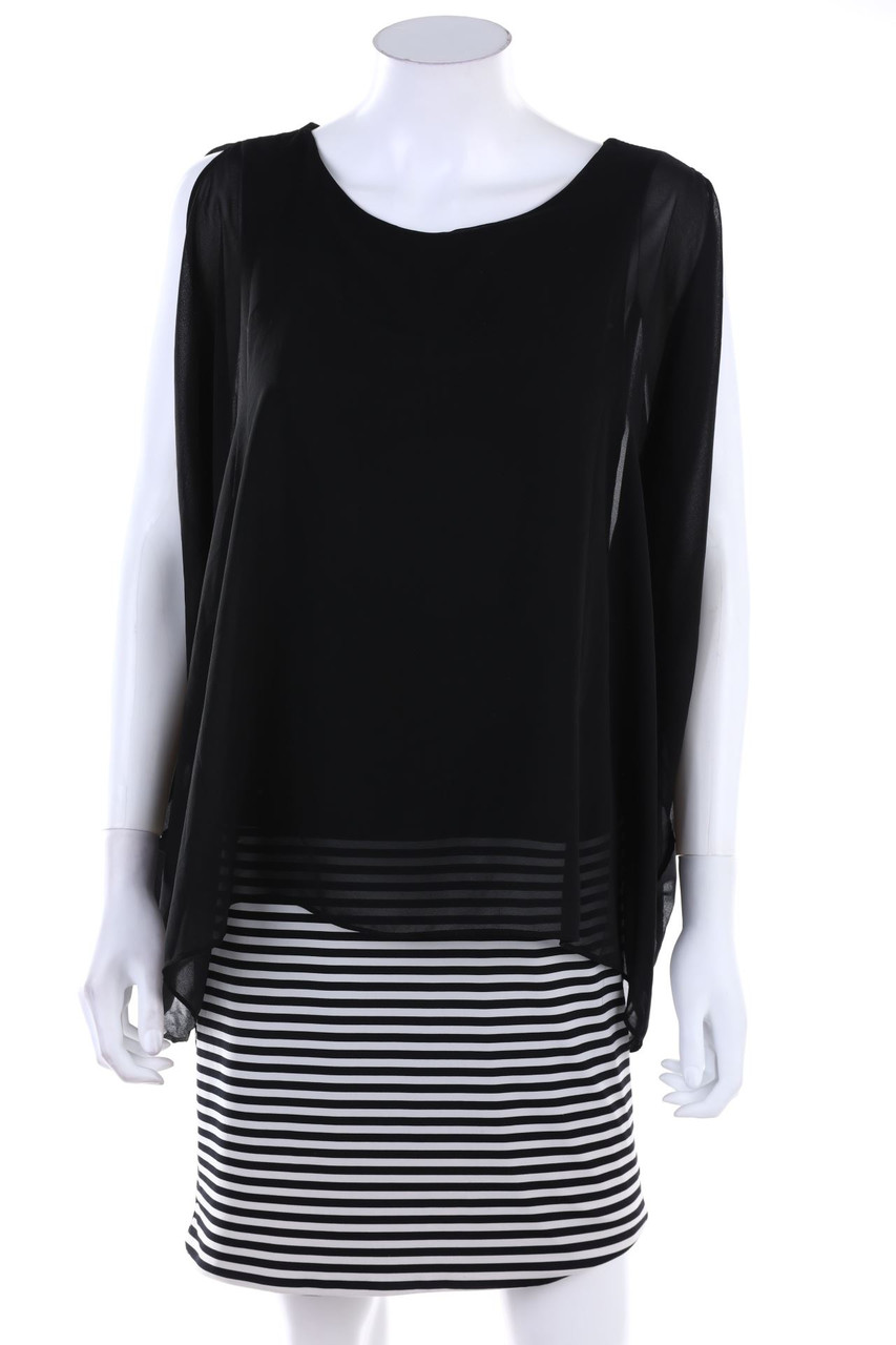 esperance PARIS - dress, Layer Look with Batwing Sleeves - M