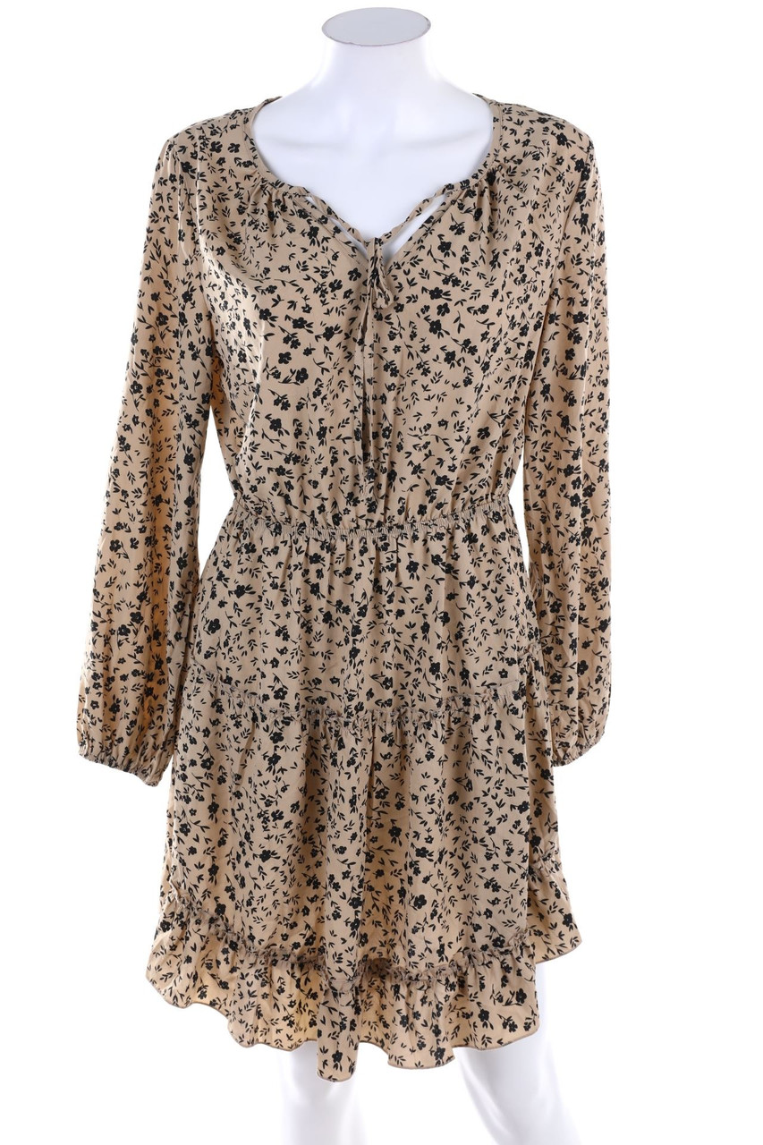 No Label - dress with Flower Print - L