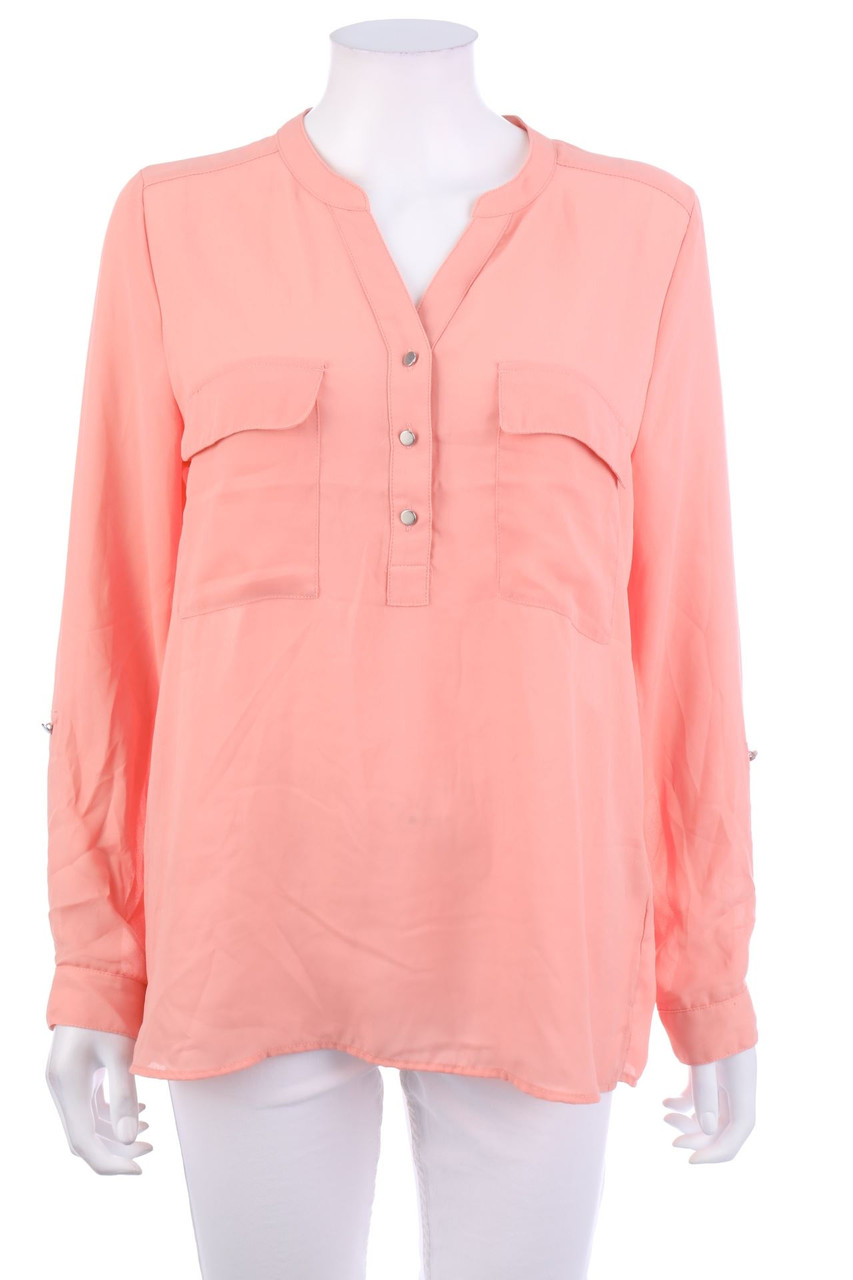 H&M - Bluse aus Crêpe mit aufgesetzten Taschen - L