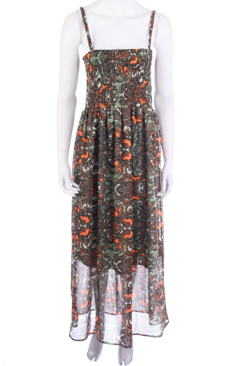 Janina - Chiffon-Maxi-Kleid mit Paisley-Print - 3XL