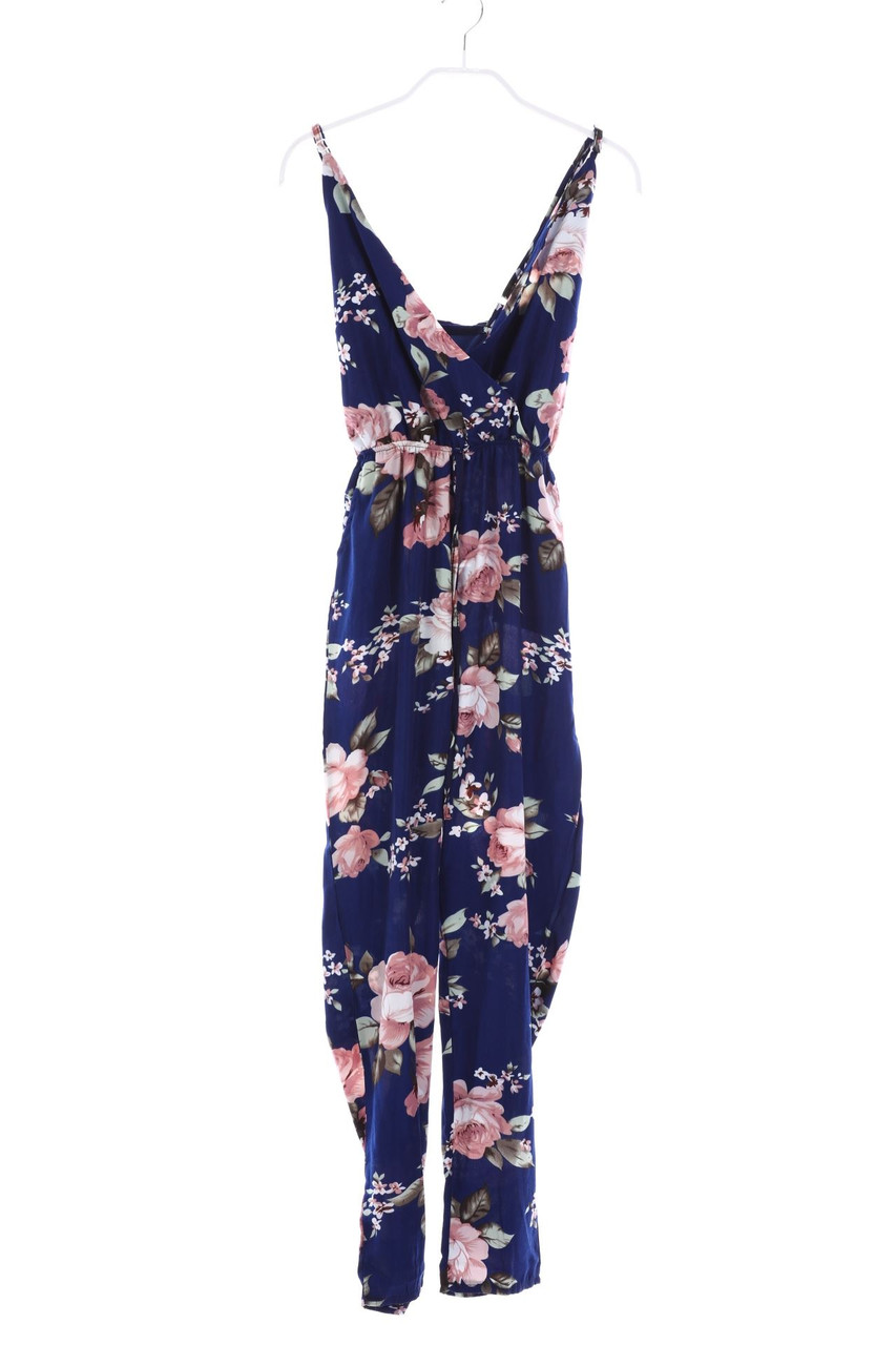 No Label - Jumpsuit with Flower Print - M