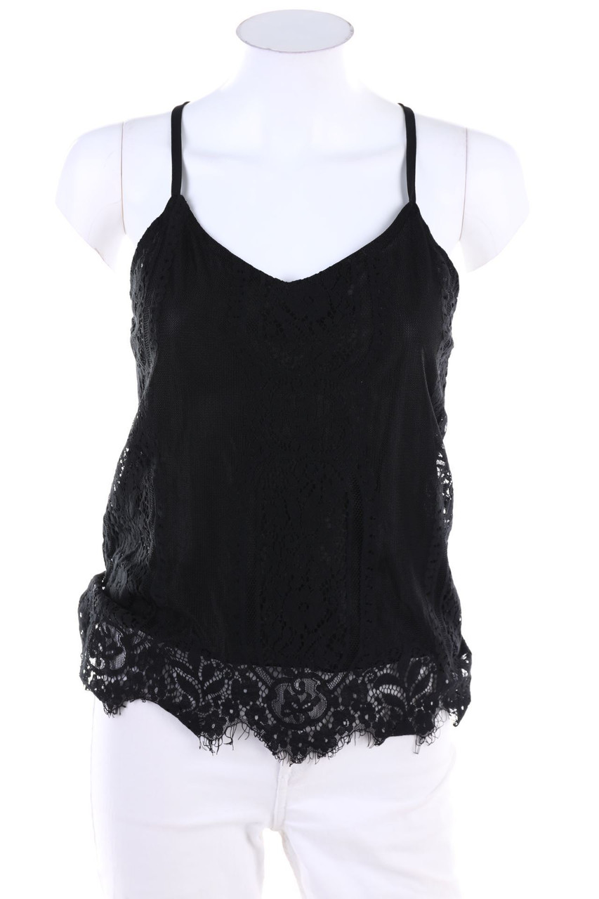 No Label - Lace-Blouse Top - M