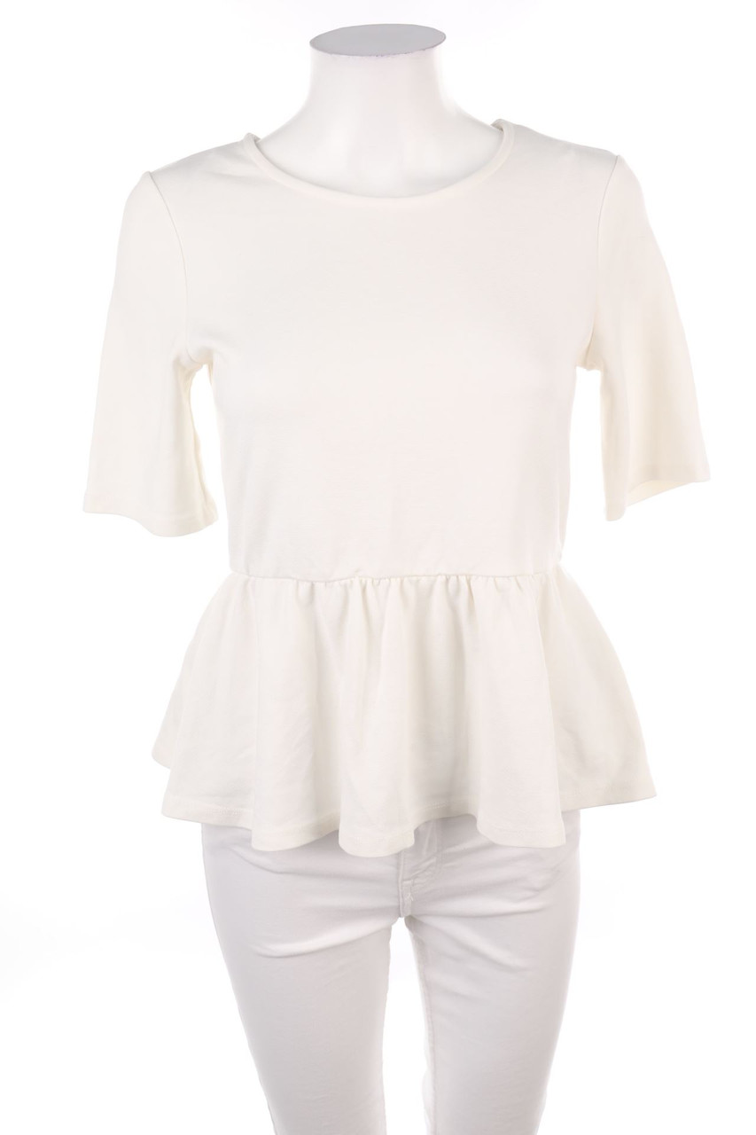 RAINBOW - Ruffled Shirt, Peplum - XXS