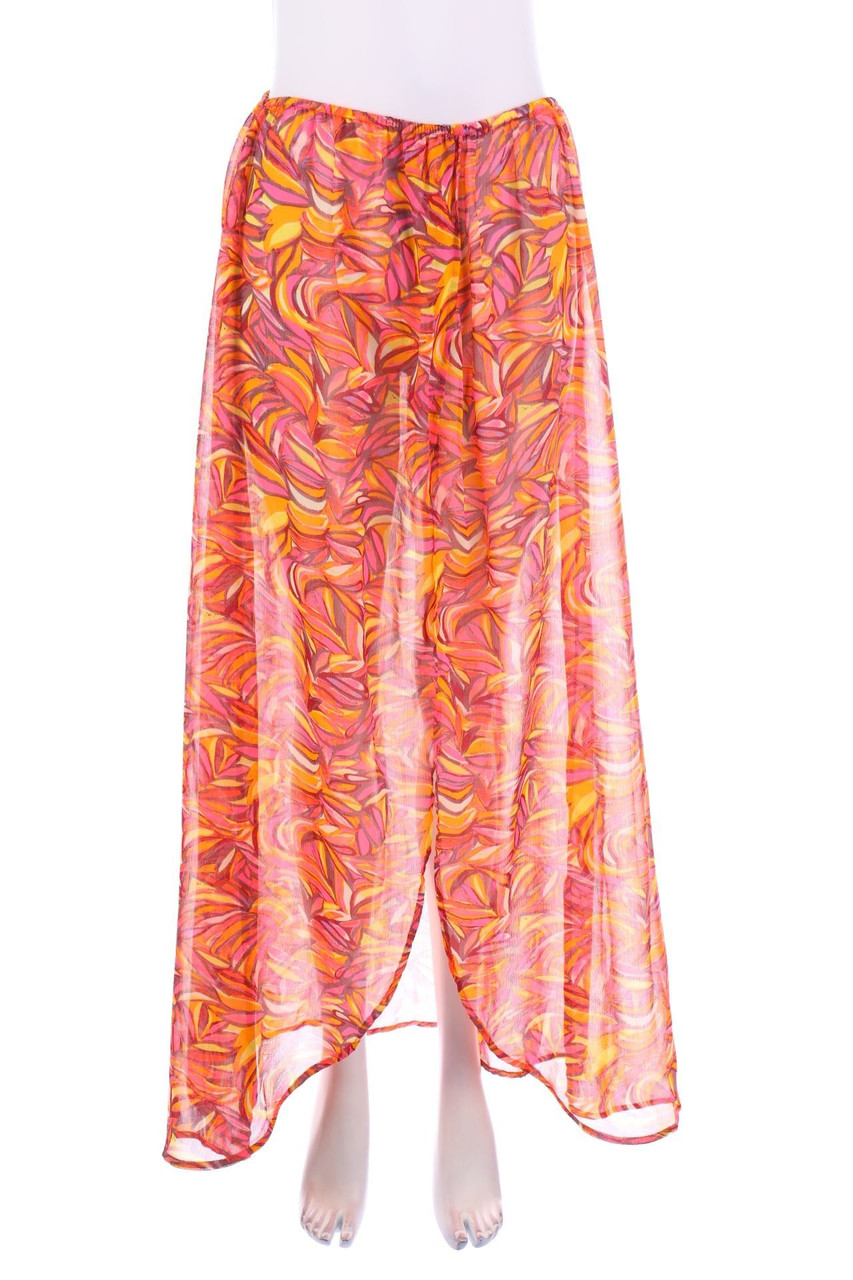 No Label - Beach-Skirt with floral print - XS