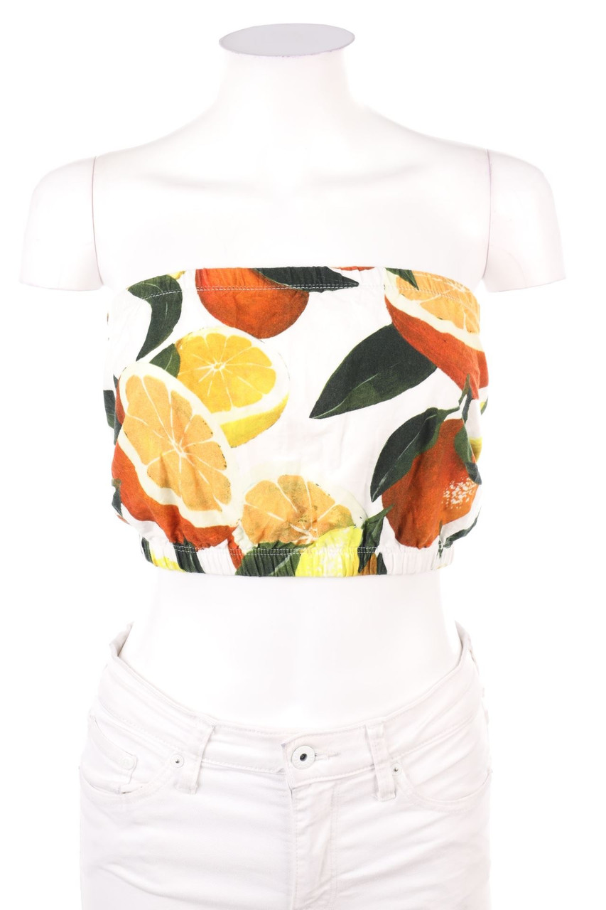 TOPSHOP - Crop-Top, Cotton - S