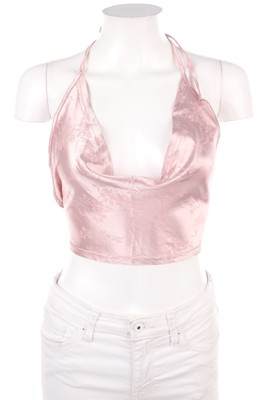 SHEIN - Cropped-Neckholder-Top - M