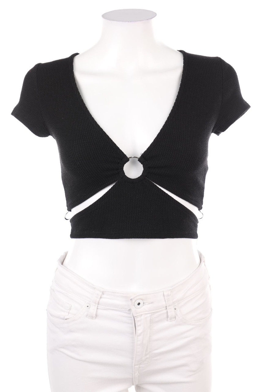 Bershka - Cropped-Shortsleeve-Shirt - XS