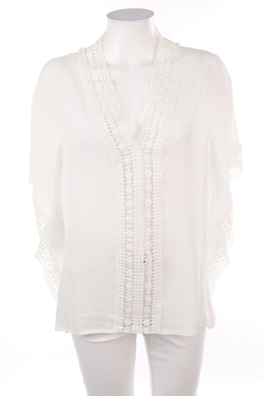 Janina - Bluse mit Häkelspitze - S