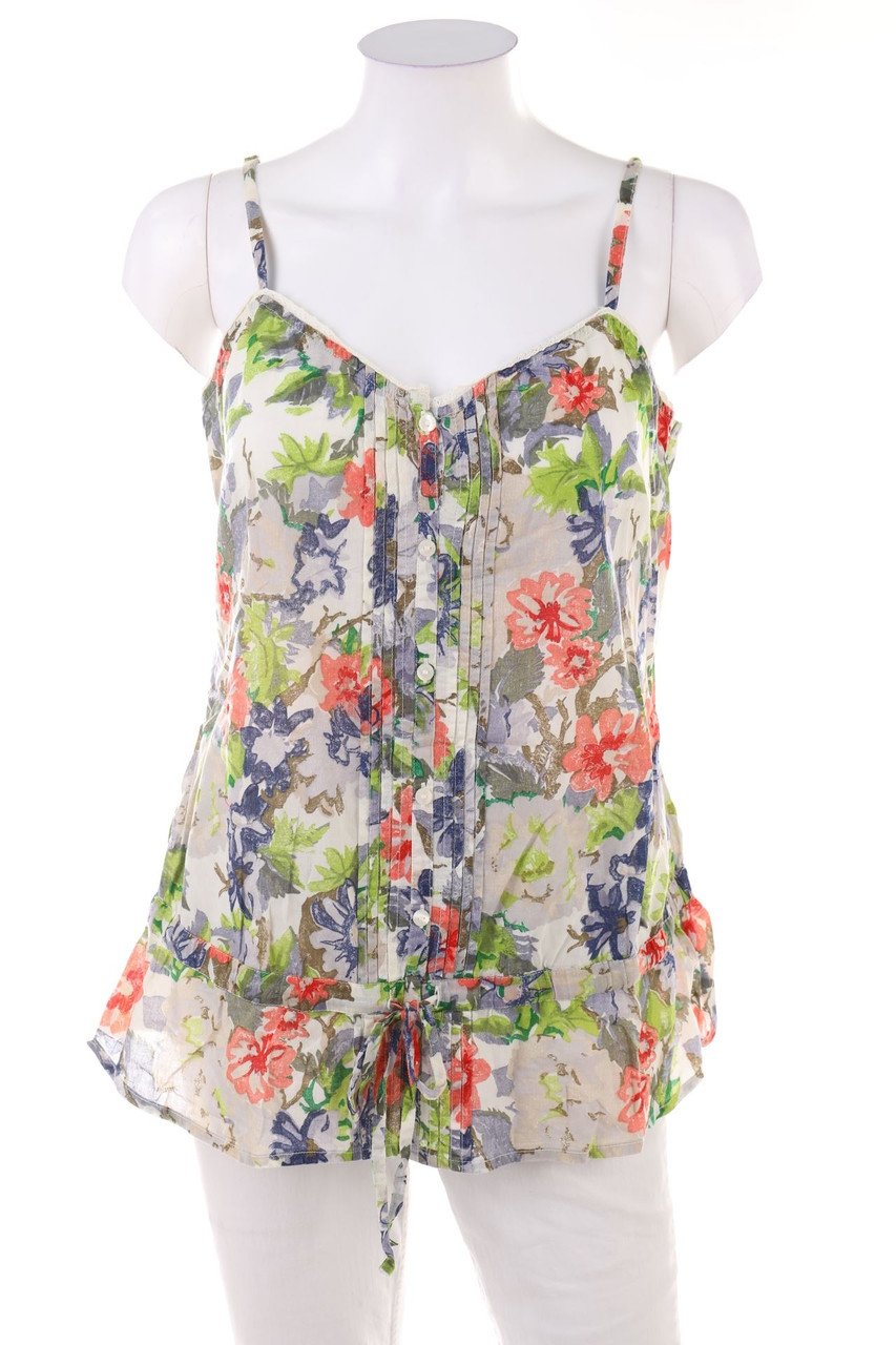 ESPRIT - Blusentop mit Blumen-Print - L