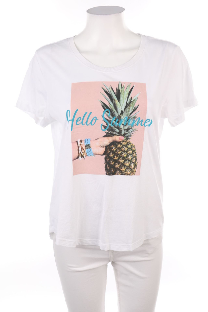 blue motion - Kurzarm-Shirt mit Print - M