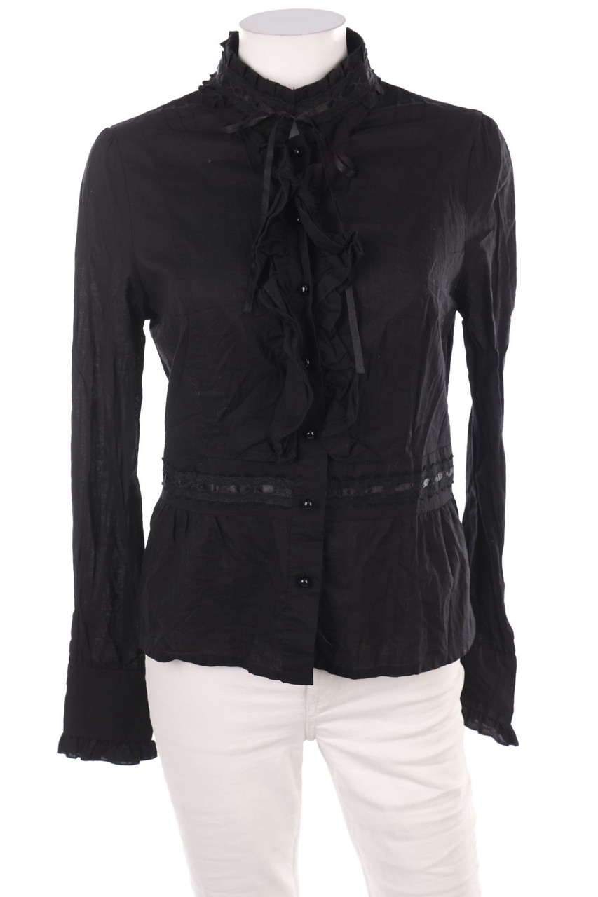 papaya - Bluse mit Rüschen aus Baumwolle - D 40