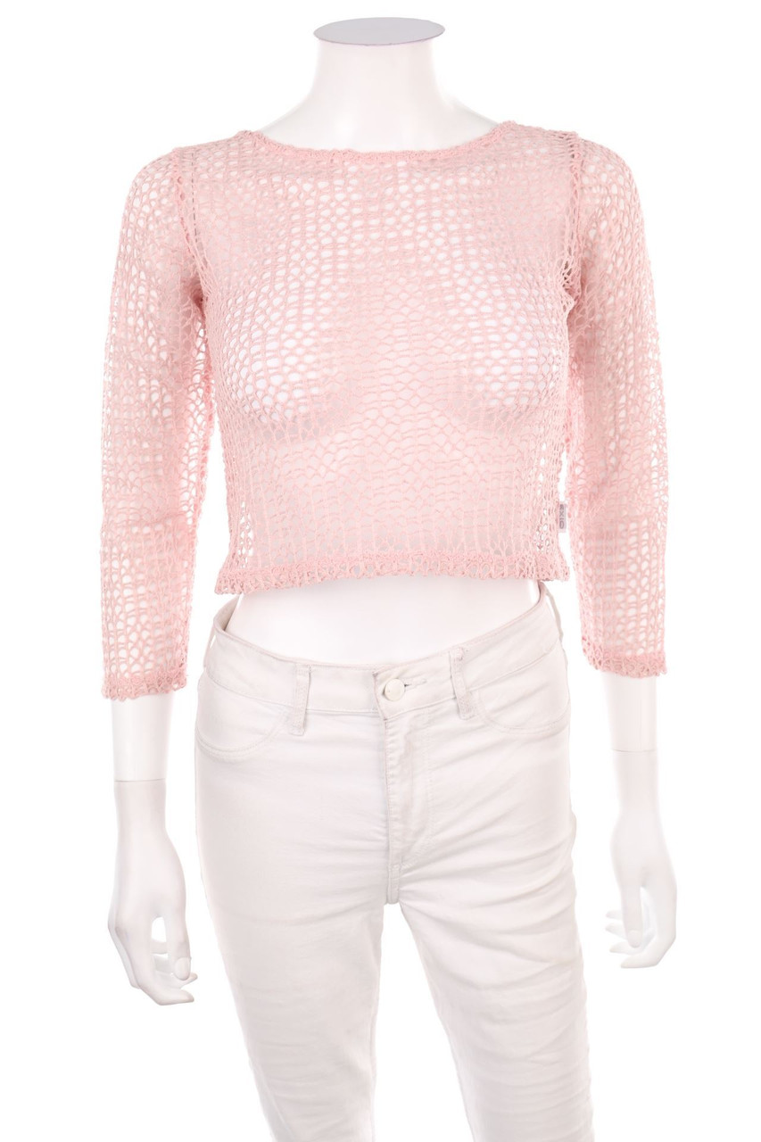 SECONDHAND - Cropped-Fishnet Shirt - XS