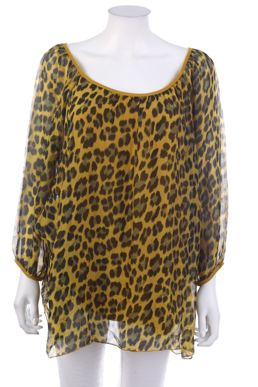 LIBERTY - Bluse mit Animal-Print mit Seide - XL