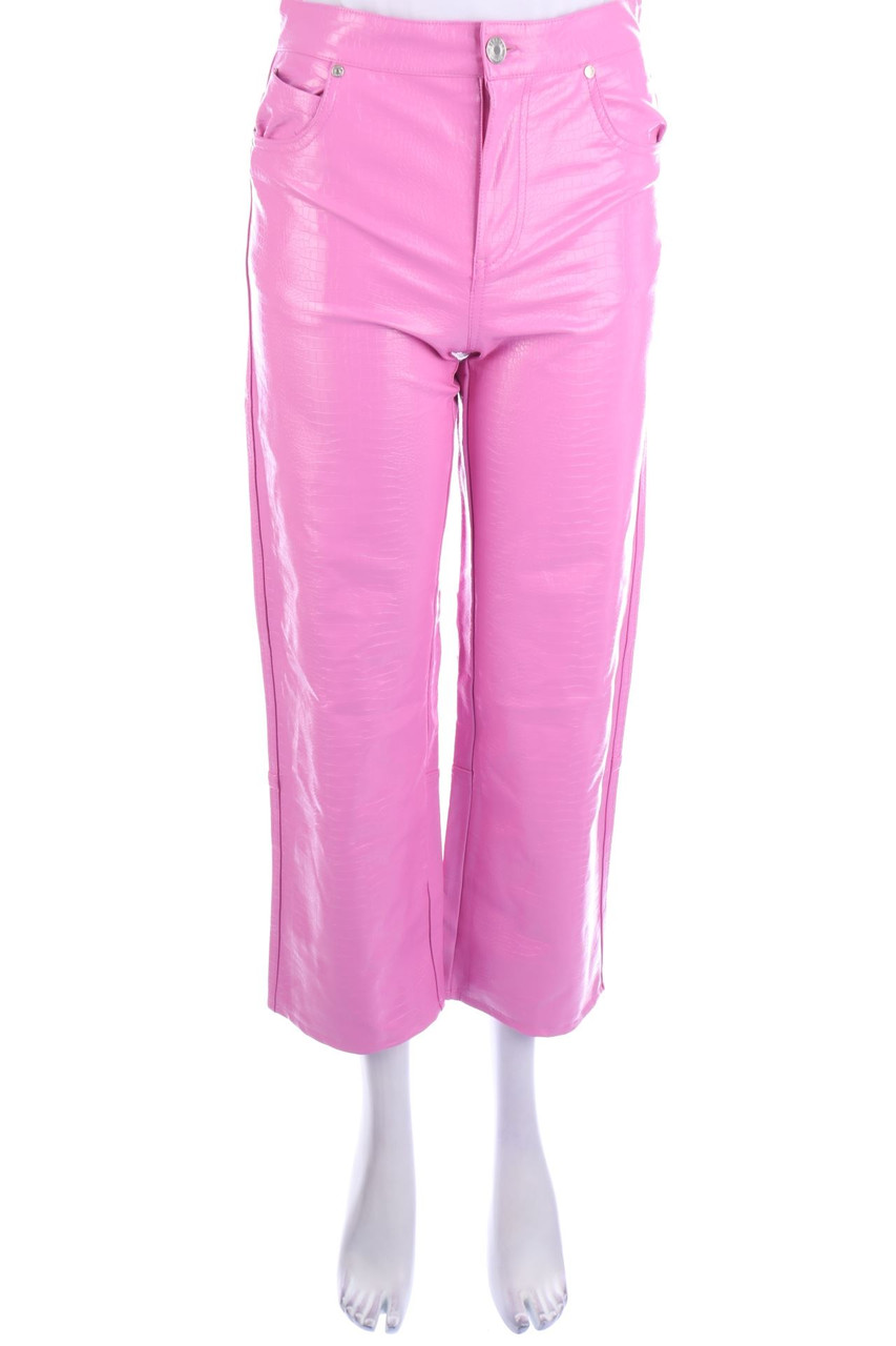 Bershka - Faux Leather Pants - S