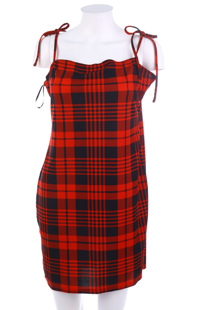 SHEIN - Mini-Karo-Kleid - XL